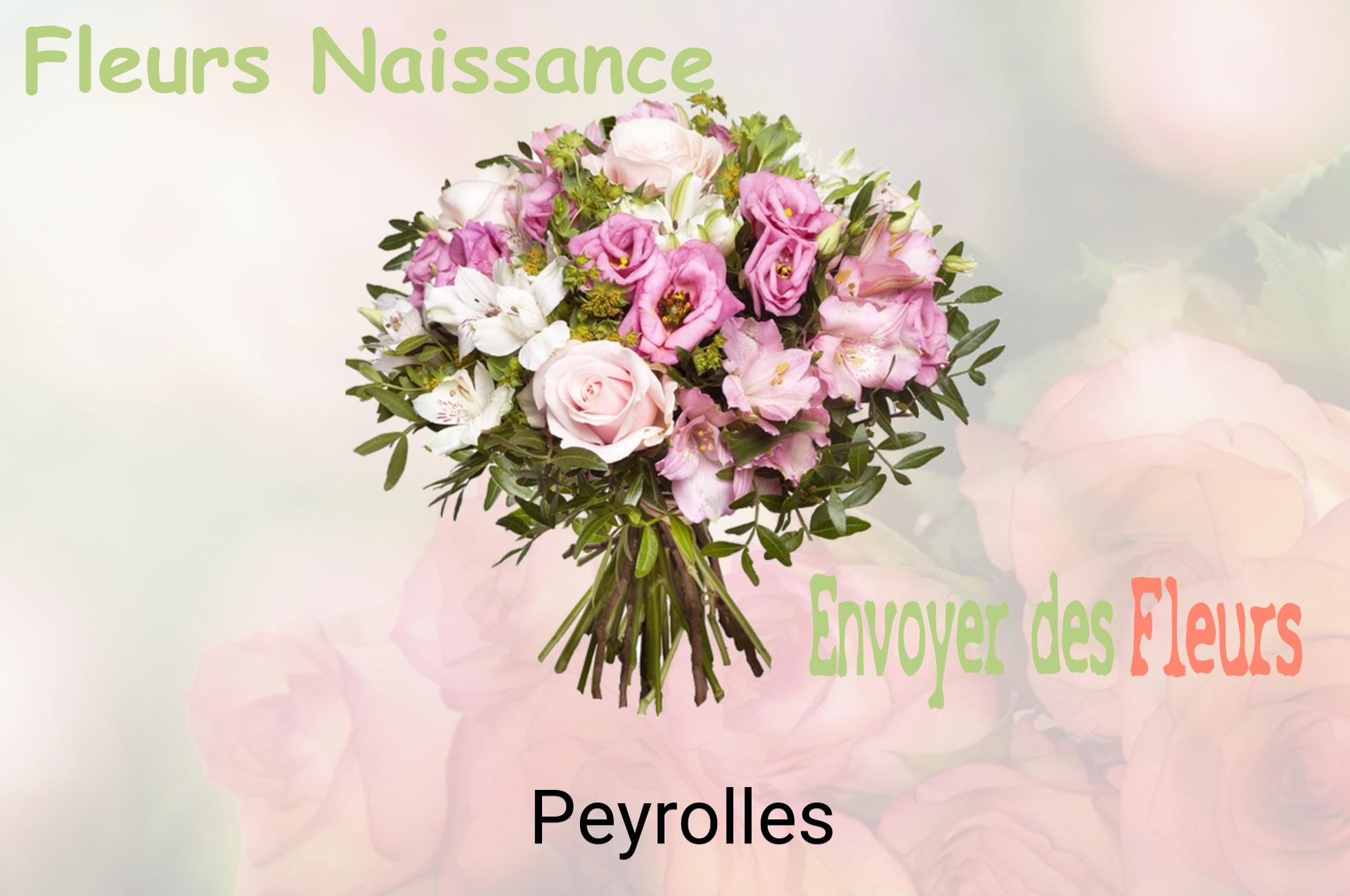 Bouquet de fleurs de naissance livré à Peyrolles